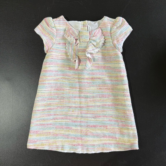 Janie and Jack Tweed Ruffled A-line Dress - Picture 1 of 4